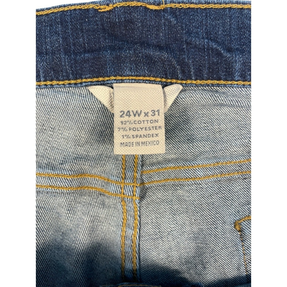Duluth Trading Co Jeans Womens 24Wx31 Blue Denim Stretch Bootcut Leg Mid Rise - Picture 8 of 16